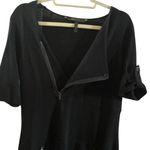 BCBGeneration BCBGMaxazria “GENIE” lambswool sweater dress XS black roll-tab sleeve Photo 6