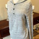 Kenneth Cole Comfy Oversized Boyfriend Hooded Henley Sweater Photo 3