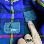 Liz Wear VINTAGE  PURPLE & GREEN PLAID FLANNEL Photo 1