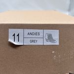 Journee Collection Wedge Booties Womens 11 Gray Andies Open Toe NEW Photo 8