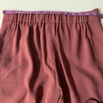 Babaton Aritzia Burgundy/Brick Red Tapered Leg Pants Size 4 EUC Photo 3