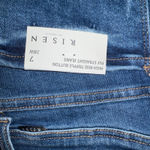 Risen LA Jeans triple button fly straight jeans 7/28 Distressed Wide Leg Blue Photo 8