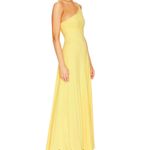 Susana Monaco One Shoulder Dress in Lemon Zest Photo 1