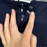 ZARA  Navy Blue High Waisted Pleated Dressy Shorts Womens XL Preppy Chino Classic Photo 4