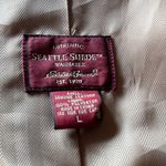 Eddie Bauer SZ L Seattle Suede Vintage Tan Brown Trim Pockets Back Slits Jacket Photo 9