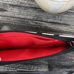 Kate Spade  Black & White Striped Zip Top Shoulder Handbag Photo 5