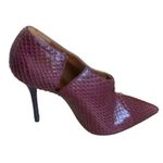 Malone Souliers Malone Soulier Snakeskin Heels Wine Magenta Photo 1