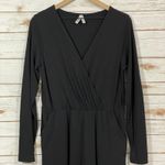 Pact  Luxe Jersey Wrap Jumpsuit - Black - Large Photo 13