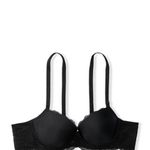 Victoria's Secret ✨VS Dream Angels Lightly-lined Smooth Demi Black Sz 34DD Bra✨ Photo 3