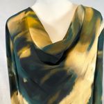 Calvin Klein forest green and tan cowl neck long sleeve top size 1X NWT Photo 2