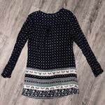 En Crème Blue Patterned Top or Mini Dress Size M Photo 7