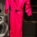 Obermeyer Vintage 90’s  Sport Turtleneck Jumpsuit Snowsuit Hot Pink Photo 0