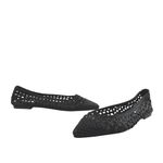 Steve Madden NEW  Saxton Black Woven Pointed Toe Slip On Ballet Flats Shoes Sz 6 Photo 4