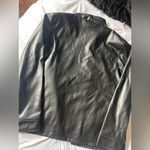 Chanel Black Faux Leather Jacket Photo 3