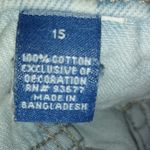 Arizona Jeans Arizona 15 33 Light White Striped Jeans Shorts Plus Photo 4