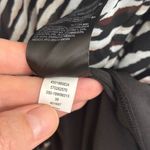 White House | Black Market WHBM Abstract Zebra Black and Ecru High Low Maxi Dress - Size 8 Photo 6