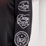 BKYS Lucky Charm Women’s Black Hoodie, Size Small Red Photo 7