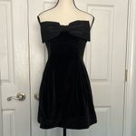 Stone Cold Fox Revolve  Strapless Black Dress with Bow Photo 1