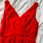 H&M Bright Red Orange Dress Photo 2