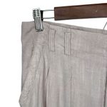 Free People NWT Tan Calla Trouser Pants Womens 8 Linen Blend Pleated Wide Leg Photo 4