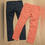 Free People Lot 2 Jeans Womens 27 Coral Denim Skinny Jeans Jeggings Pants Bundle Photo 5