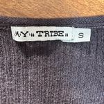 My Tribe Tunic Sweater Womens Small Gray Alpaca Wool Asymmetrical Long Sleeve Photo 7