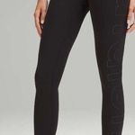 Lululemon Wunder Train High Rise Tight Athletic Legging Black Graphic Logo NWT Photo 0