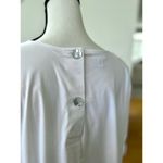 J.Jill White Shirt Collection Oversize Boxy Wide Cuff Button Back Blouse Photo 2