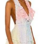 Love Shack Fancy Carlisle Halter Mini Dress in Multi Tie Dye size Small Photo 1