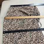 Very J  Ruched Animal Print Midi Skirt Size Large Hand Measures Smaller Photo 2