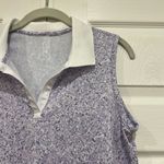 Rhoback Brooke Sleeveless Performance Polo The Rosette Lavender Womens Small Purple Photo 2