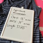 Eddie Bauer | Navy Stripe A-Line Tank Dress Polyester Spandex Womens Medium Photo 6