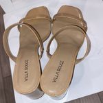 Villa Rouge Bass Slides, beige sandals for summer, Women's Sandals, women SZ 9.5 Tan Photo 4