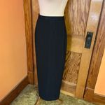 Vtg 80s sparkly pin stripe maxi skirt Black Size 8 Photo 10