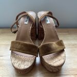 Bibilou Cork and Leather Heels, NWOT Brown Size 37 Photo 3