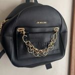 Love moschino detachable pocket backpack with chain in black Photo 4