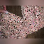 Free People  Intimately Free Big Night Sequin Crop Top Ribbon Tie Rose XS Photo 4