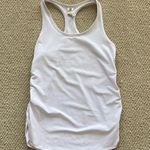 Fabletics White Tank Top Racerback Shirt Mesh Sides Size XS Activewear VEUC Photo 0