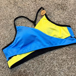 PINK - Victoria's Secret Victorias Secret Bikini Top Large Blue Yellow Racerback Padded Pink Sport New Photo 0