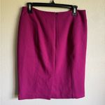 Halogen Magenta Knee Length Pencil Skirt Womens 6 Academia Careerwear Business Photo 3