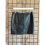 Avec Les Filles NWT Womens Faux Leather Skirt Sz 4 Black Zipper Mini Gothcore Photo 2