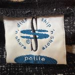 Vintage Ship ’n Shore Petite Floral Midi Skirt Cottagecore Dark Academia 16P Black Size 16 Photo 2