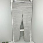 Athleta Chaturanga Striped High Rise Workout Athletic Leggings Yoga Pants Large Photo 1