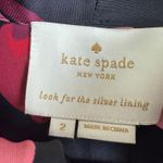 Kate Spade Shadow Buds Pleated Silk Tie Neck Poppy Floral Dress Sz 2 Photo 4