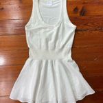 Sundays WeAreSundays Anthropology Mallory White Smocked Waist Tank DressSz M Photo 9