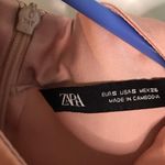 ZARA Blush Sleeveless Satin Blouse Photo 4