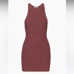 Babaton Aritzia  Winslet Sculpt Knit Ribbed Bodycon Dress Sundried Red XS Photo 7