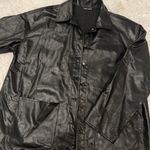 Amazon Oversized Vegan Leather Shacket  Photo 0