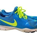 Nike  Training Blue Volt Green Athletic Training Shoes 454445-431 Women's Size 8 Photo 0