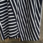 Joseph Ribkoff NWT Striped Faux Wrap Step Hem Dress Dark Blue White Size 12 Photo 8